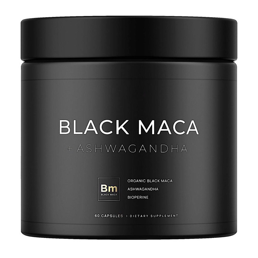 Black Maca Ashwagandha Suplemento dietético Mezcla de la naturaleza