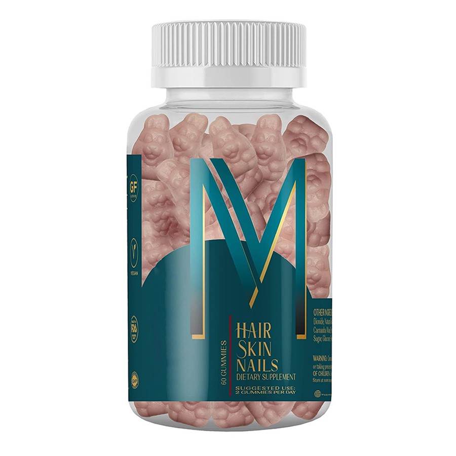 M Camino de la piel Suplemento dietético GUMMIES Multivitamina de la naturaleza para cabello vibrante, piel brillante uñas fuertes