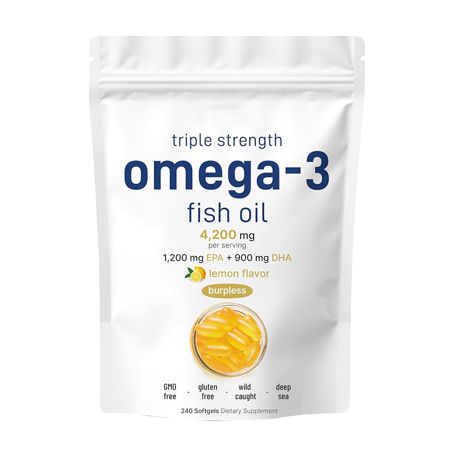 Aceite de pescado Omega 3 de triple potencia de Micro Ingredients Vitamin Angels