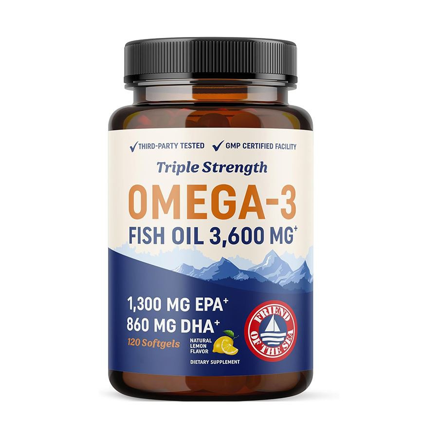 Aceite de pescado Omega 3 de triple potencia